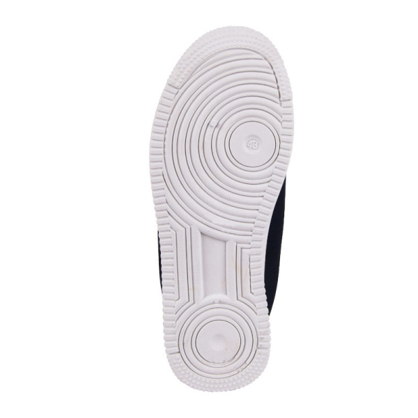 Ботинки типа "кроссовых" велюр/ПВХ р.43 цв.темно-синий арт.БК-С