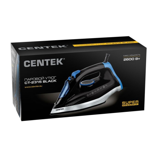 Утюг электрический CENTEK CT-2315 BLACK 2600 Вт