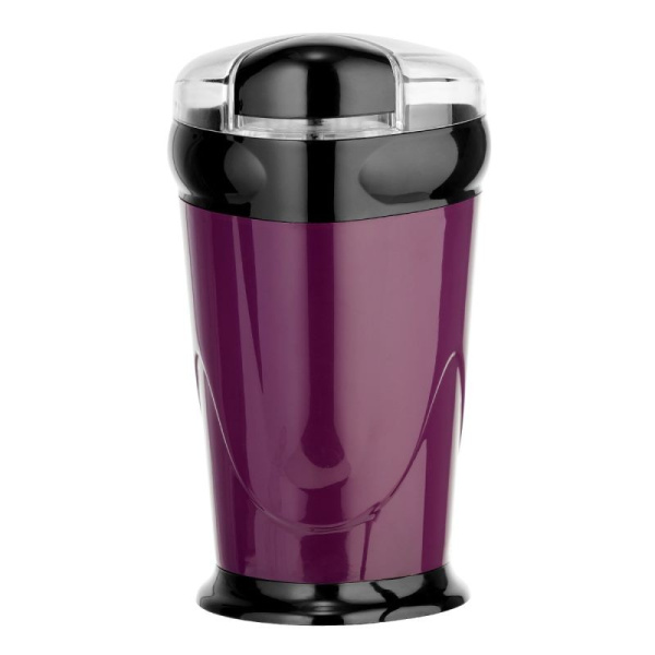 Кофемолка Centek CT-1358 (фиолетовый) 200 Вт, 60 г, 6 чашек, прозрачная крышка