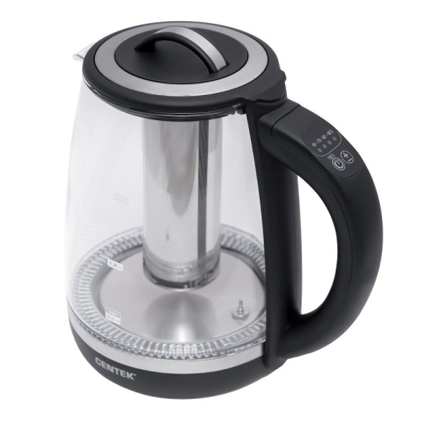 Электрочайник CENTEK CT- 0017, 2200 Вт, 2,0 л, прозрачный