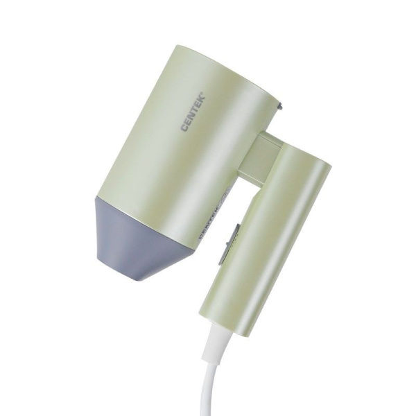 Фен Centek CT-2203 (зеленый) 2 режима, 3 скорости, 1600 Вт, турмалиновая ионизация