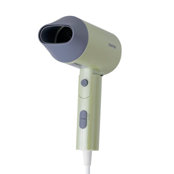 Фен Centek CT-2203 (зеленый) 2 режима, 3 скорости, 1600 Вт, турмалиновая ионизация