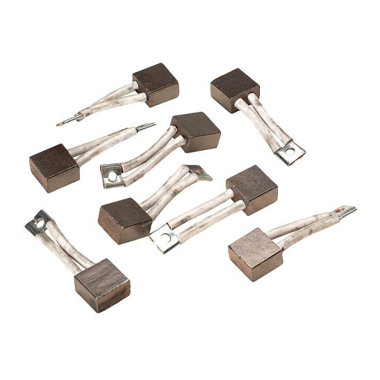 СТ142.3708310 AE ЩЕТКИ СТАРТЕРА СТ142,142Б,142К (комплект 8 штук, с наконечниками, изолированные, 12х21х20) "АВТОЭЛЕКТРИКА"