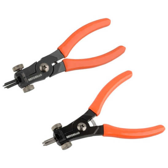 Набор разжим/зажим (165 мм, 6 предметов) для стопорных колец ("АвтоDЕЛО") 30427 (щипцы сжимные / разжимные)