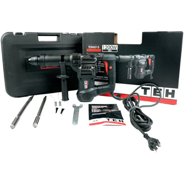 БЕТОНОЛОМ TDH6015, 1200Вт/20Дж, SDS-Max,виброзащита,кейс, TEH (отбойный молоток)