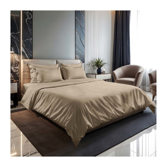 КПБ "Хорошо Дома" 1,5-спальный тк.полистрайп наволочки 70*70см цв."Дюна" 161221