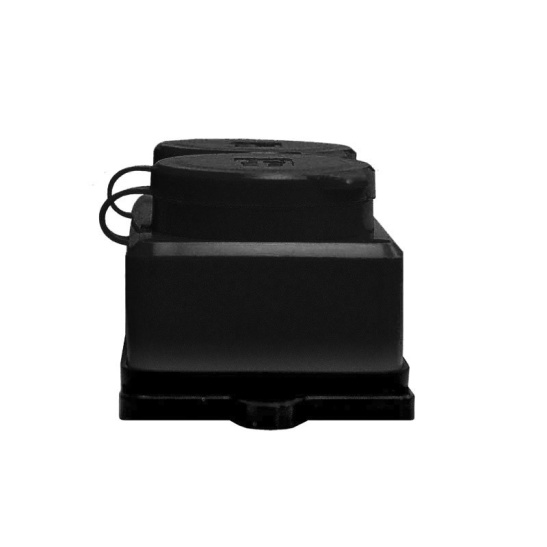 Колодка 4-местная с заглушками UNIVersal (602231) з/к каучук "Компакт" 16А 250В IP44 