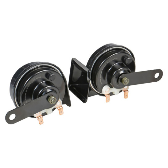 Сигнал звуковой (PRO)  рупорный  (12В.) 420/500 Гц, 118 дБ, 80 мм., LOW/HIGH ("AIRLINE") AEBE005