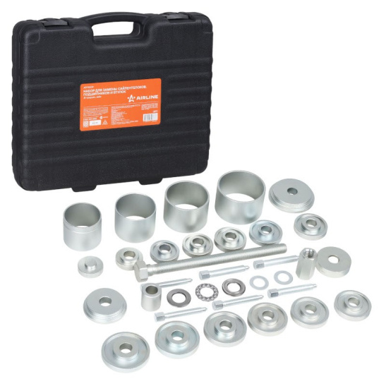 Набор для монтажа и демонтажа подшипников ступицы (31 предмет) ("AIRLINE") (ATPS009) ступичного подшипника