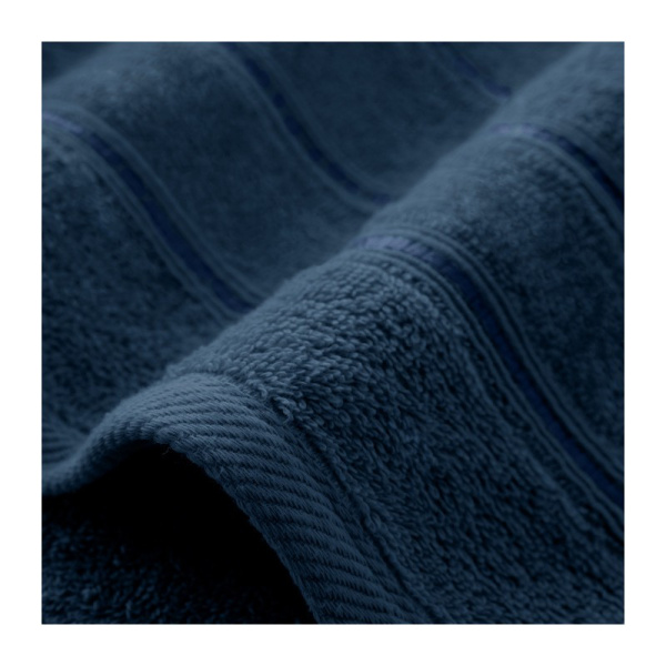 Полотенце махровое Хорошо дома МХ50 "Элегия" 30*50 см. цв.темно-лазурный/бордюр