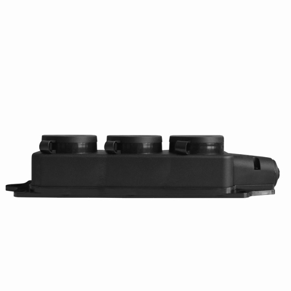 Колодка 3-местная с заглушками UNIVersal (602230) з/к каучук 16А 250В IP44 