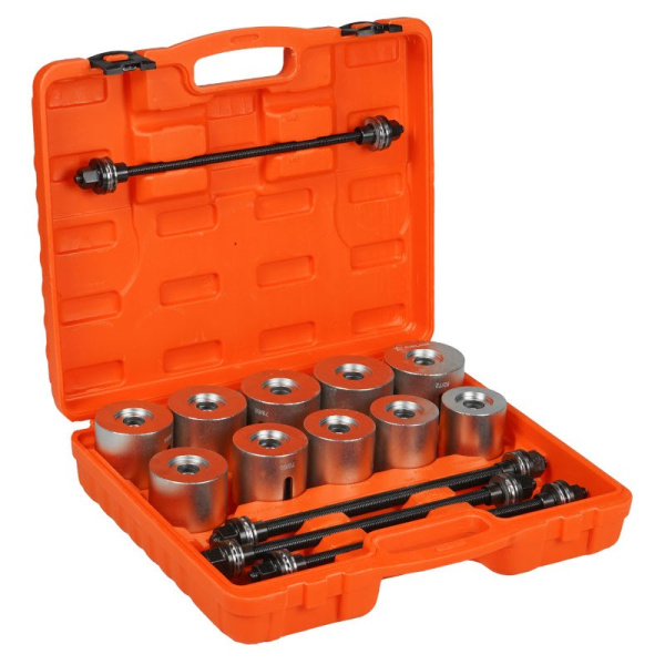 Набор для замены (демонтажа и установки) сайлентблоков универсальный (44-82 мм.) 24 предмета ("AIRLINE") (ATPS002) приспособление для замены с/б