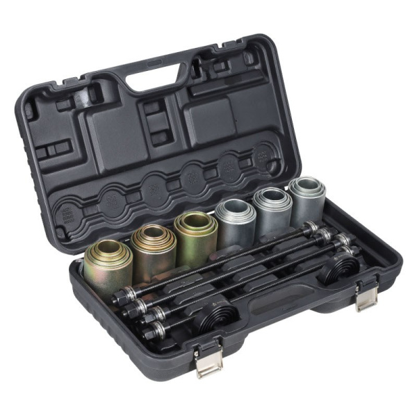 Набор для замены (демонтажа и установки) сайлентблоков, подшипников и втулок без демонтажа подвески (26 предметов) ("AIRLINE") (ATPS010) приспособление для замены с/б