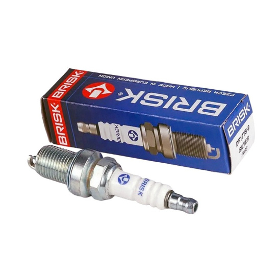 DR17YS9 СВЕЧА ЗАЖИГАНИЯ (1 шт.) "BRISK-SILVER" (двигатели ЗМЗ-405,409, под газ, 0,9 мм)