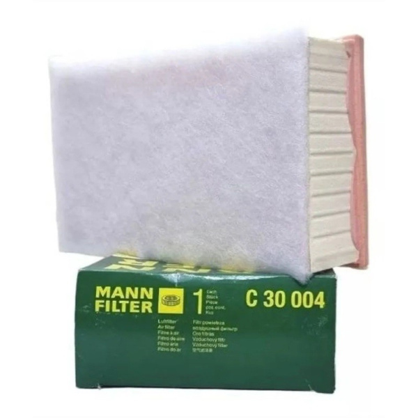 Элемент фильтра воздушного (C30004) ("MANN") VAG: AUDI, SKODA, VOLKSWAGEN (ОЕМ: 1616267680, 2Q0129620, 5Q0129620C, 5QM129620A, С 30 004)