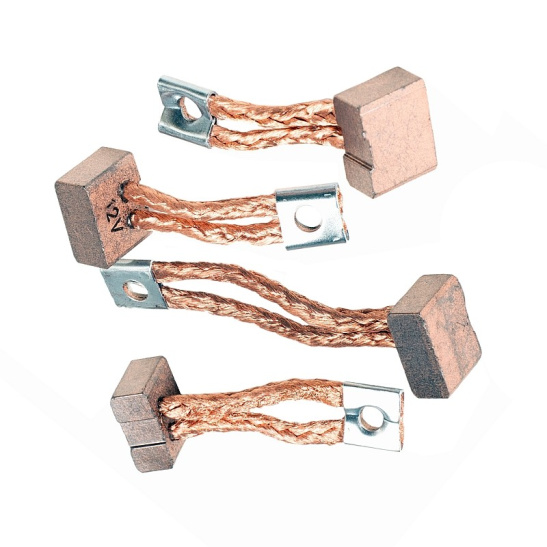 74.3708310 AE ЩЕТКИ СТАРТЕРА 74.3708 (12В.) (комплект 4 штуки, с наконечниками) "АВТОЭЛЕКТРИКА"