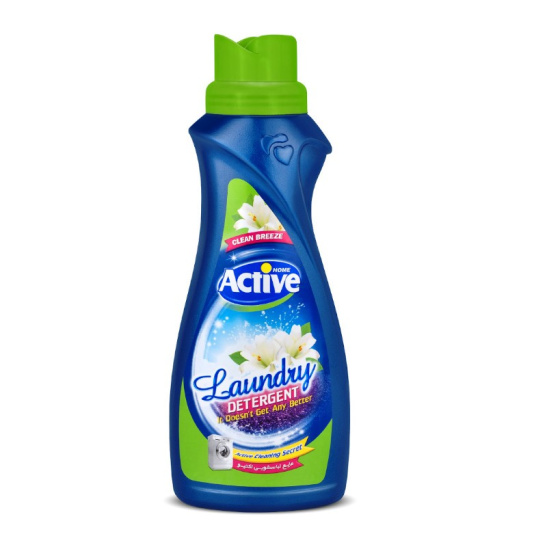 ACTIVE Гель для стирки белья УНИВЕРСАЛЬНЫЙ 1,5л "Clean Breeze", гипоаллергенный, Альпийские луга Green Иран