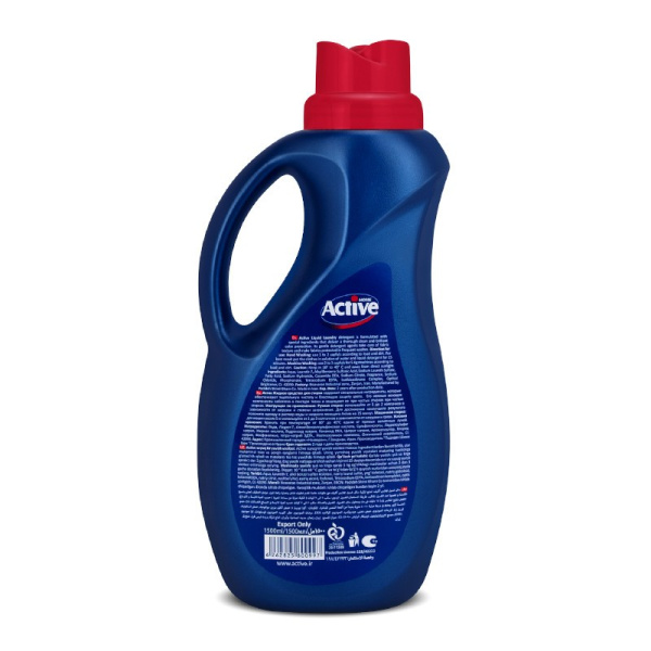 ACTIVE Гель для стирки белья УНИВЕРСАЛЬНЫЙ 1,5л "Clean Breeze", гипоаллергенный, Степные цветы Pink Иран