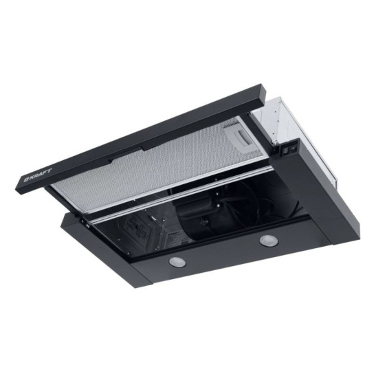 ВЫТЯЖКА КУХОННАЯ Kraft KF-THD0801B 60 черная, 700 м3, выход 120 мм, LED (встраиваемая)