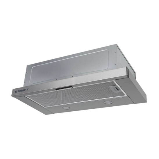 ВЫТЯЖКА КУХОННАЯ Kraft KF-THD0801X 60 нержавеющая сталь, 700 м3, выход 120 мм, LED (встраиваемая)