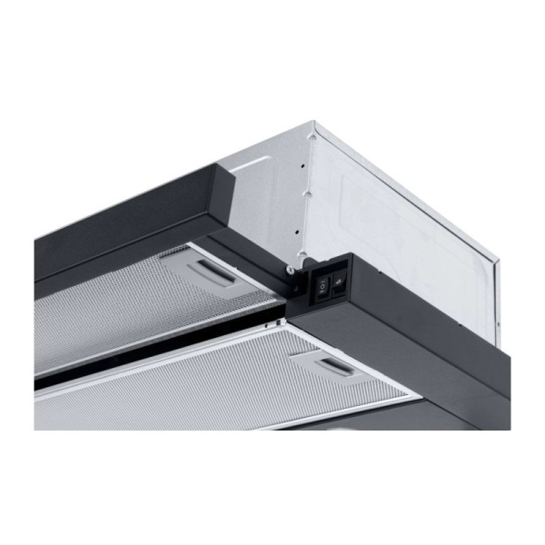 ВЫТЯЖКА КУХОННАЯ Kraft KF-THD0801B 60 черная, 700 м3, выход 120 мм, LED (встраиваемая)