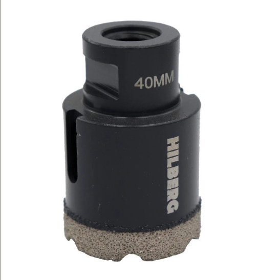 Коронка алмазная Super Hard М14 с техническим воском 40мм HH640