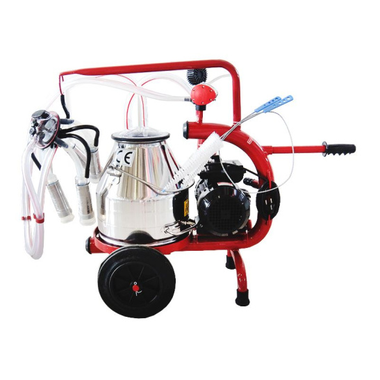 Доильный аппарат BARBAROS MOTOR 8680640074320 С-Модель на корову, одно ведро, н/сталь, 30 л, один пульсатор, сосковая резина, без рессивера, сухой тип, Турция