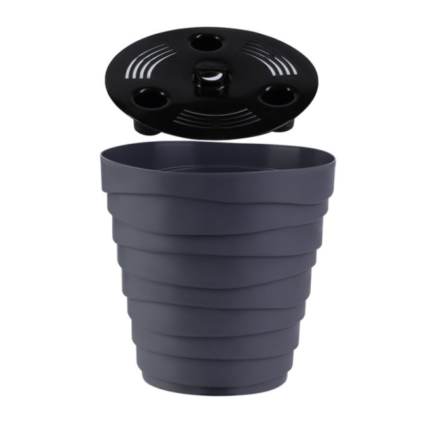 Кашпо "Бархан" 2,25 л Антрацит (КШ-4318)