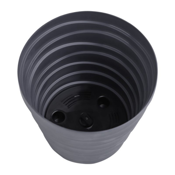 Кашпо "Бархан" 2,25 л Антрацит (КШ-4318)