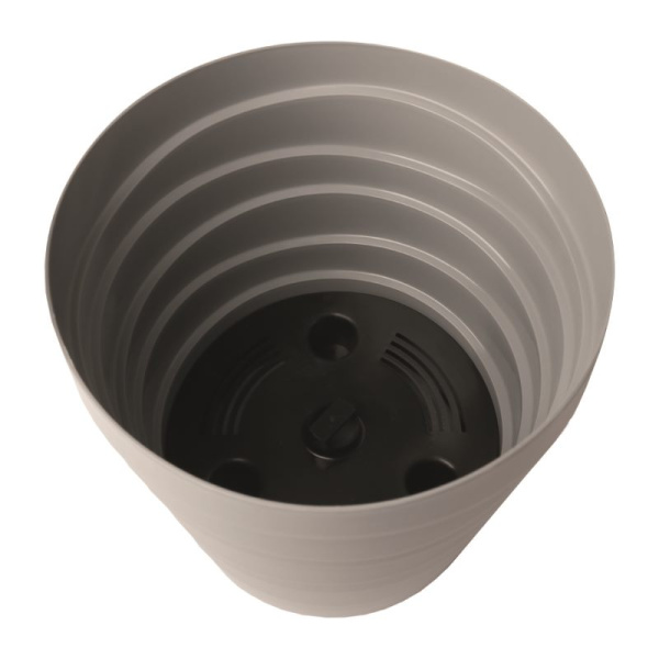 Кашпо "Бархан" 3,5 л Серый жемчуг (КШ-4345)