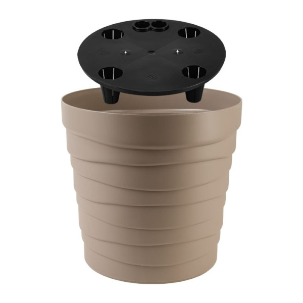 Кашпо "Бархан" с донышком 7,5 л Фраппе (КШ-5748)