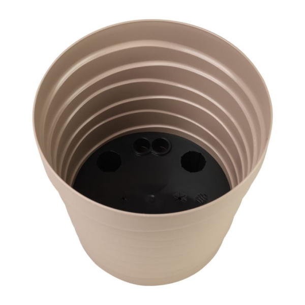 Кашпо "Бархан" с донышком 7,5 л Фраппе (КШ-5748)