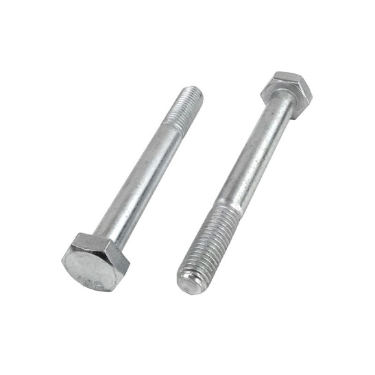 Болт М12x80 мм, цинк, кл. пр. 10,9, DIN 931, Китай