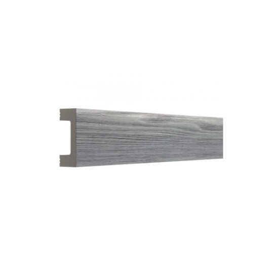 Молдинг 15х40х2600 мм, МЛ18 Выбеленный дуб, XPS полимер, Bello Deco