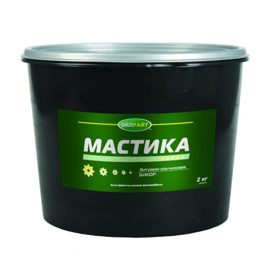 Мастика OILRIGHT БИКОР битумно-каучуковая  2 кг. (ойлрайт), Ойлрайт