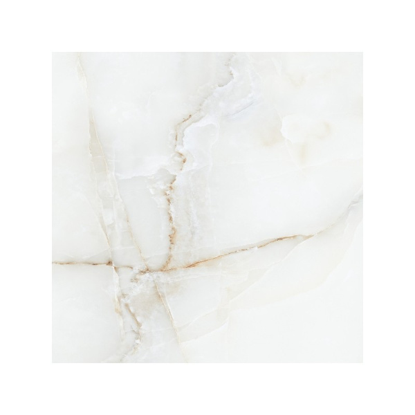 Керамогранит полиров. глянцевая  600x600 мм, 8,5 мм, "Antique onyx/ Антик оникс" светло-бежевый сорт 1  Keravit