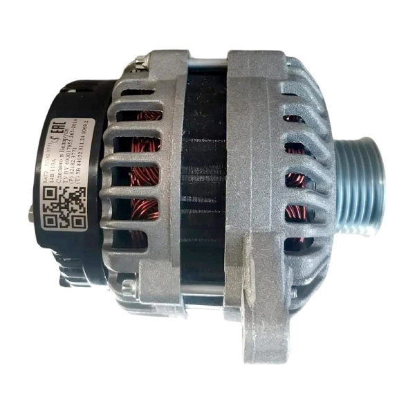 32182.3771 ГЕНЕРАТОР ГАЗ, УАЗ (двигатели УМЗ-4216, 274 EVOTECH 2.7 Евро-4) (широкий шкив) 14 В 110 А "БАТЭ"