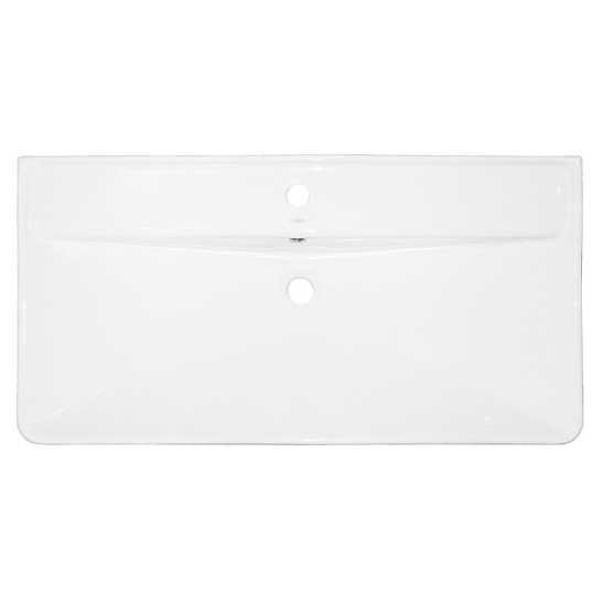 Комплект "ЛОТОС 100/2 подвесная (арт. CS00093902)" (тумба+умывальник Monte 100) 510x985x458 мм, эмаль, белый