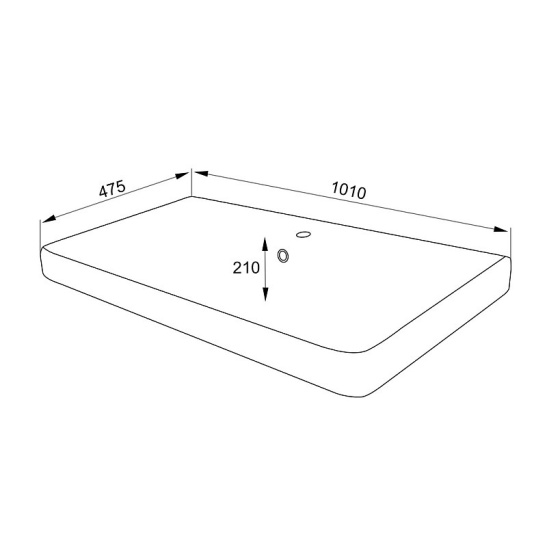 Комплект "ЛОТОС 100/2 подвесная (арт. CS00093902)" (тумба+умывальник Monte 100) 510x985x458 мм, эмаль, белый