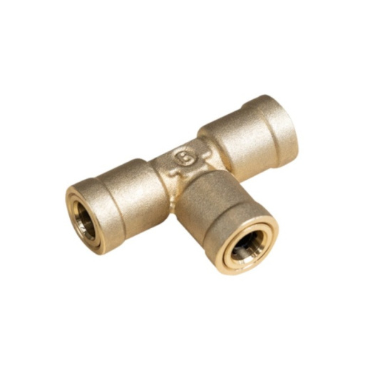 Фитинг трубок тройник (8 мм.) (латунь) ("BOSHITE") K9540080808 (OEM: 9540 8-C) металл