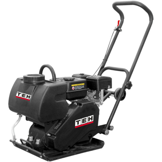 Виброплита бензиновая TEH TPC80WLC c баком для воды,  двигатель  Loncin G200F
