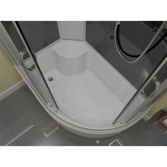 Душевая кабина 1200x800x2150 мм, Erlit ER3512TPL-C2-RUS, Россия
