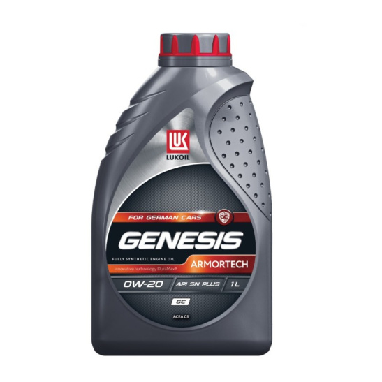 Масло моторное ЛУКОЙЛ GENESIS ARMORTECH GC SAE 0W20, 1 л, API SN PLUS, синтетическое