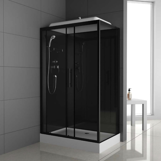 Душевая кабина 1200x800x2150 мм, ODA 8801В Р т/с (120*80) н/п прямоугольный, универсальная, Китай