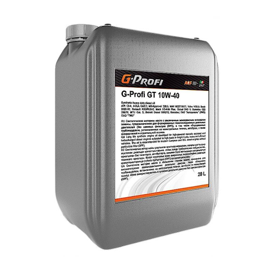 *Масло моторное G-Profi GT SAE 10W40, 20 л, API CI-4, синтетическое (двиг. турбодизельный) (под заказ)