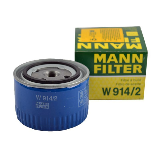 2108-1012005 ФИЛЬТР МАСЛЯНЫЙ "MANN"  (МАНН) (W914/2) ВАЗ 2108, 2110, 2112, 1118 Калина, Приора, Веста / VESTA, Икс-Рэй