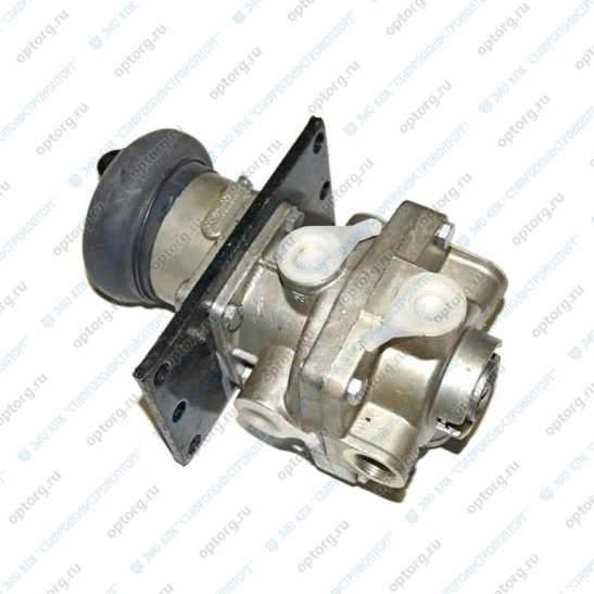 100-3514008  Кран главный тормозной 2-х двухсекционный с рычагом ("РААЗ" Рославль) ГТК, старого образца, центральный