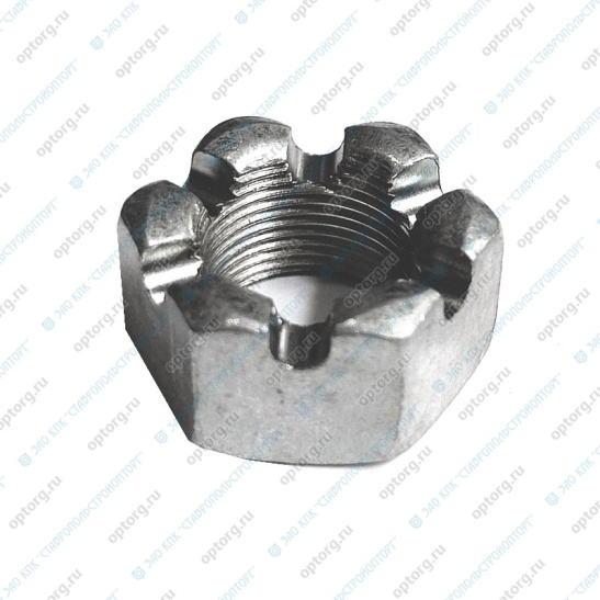 853514 ГАЙКА М24*1,5 РУЛЕВОГО ПАЛЬЦА (корончатая) (г.Белебей)