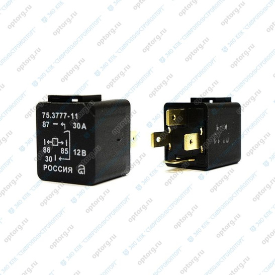 75.3777-11 РЕЛЕ 4-х конт.12 В замыкающее (без кронштейна) (взамен 90.3747-11/902.3747-11/754.3777-02)