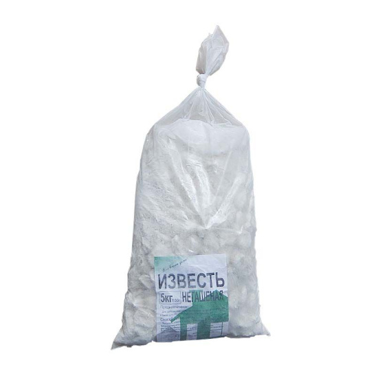 Известь негашеная Известняк, 5 кг, Россия